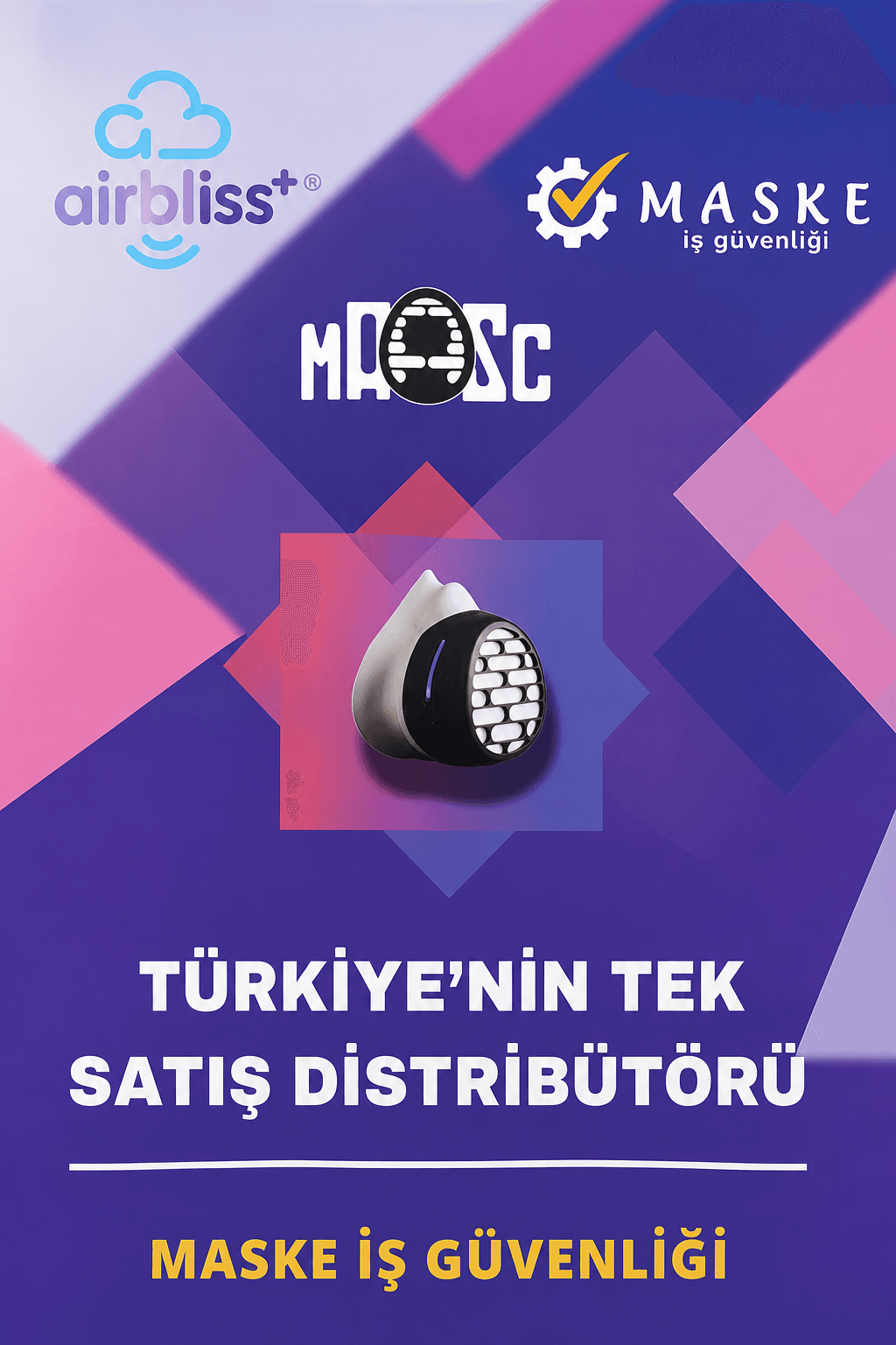AirBliss - Türkiye'nin Tek Satış Distribütörü Maske İş Güvenliği